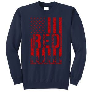 Red Friday Remember Everyone Deployed Hoodie Tall Sweatshirt