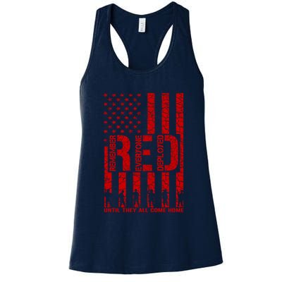 Red Friday Remember Everyone Deployed Hoodie Womens Tank Top