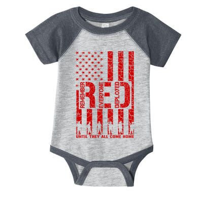 Red Friday Remember Everyone Deployed Hoodie Infant Baby Jersey Bodysuit