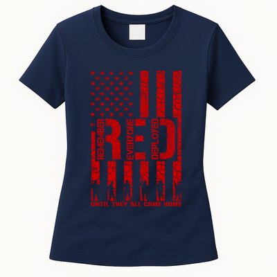 Red Friday Remember Everyone Deployed Hoodie Womens T-Shirt