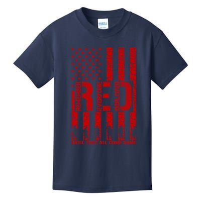 Red Friday Remember Everyone Deployed Hoodie Kids T-Shirt