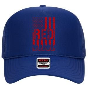 Red Friday Remember Everyone Deployed Hoodie High Crown Mesh Back Trucker Hat