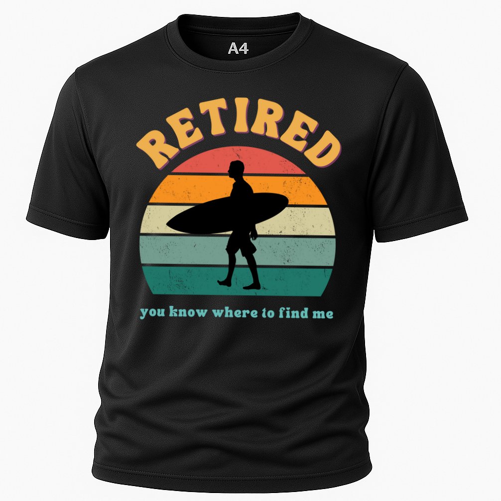 Retired Funny Retirement Beach Gift Performance Shirt