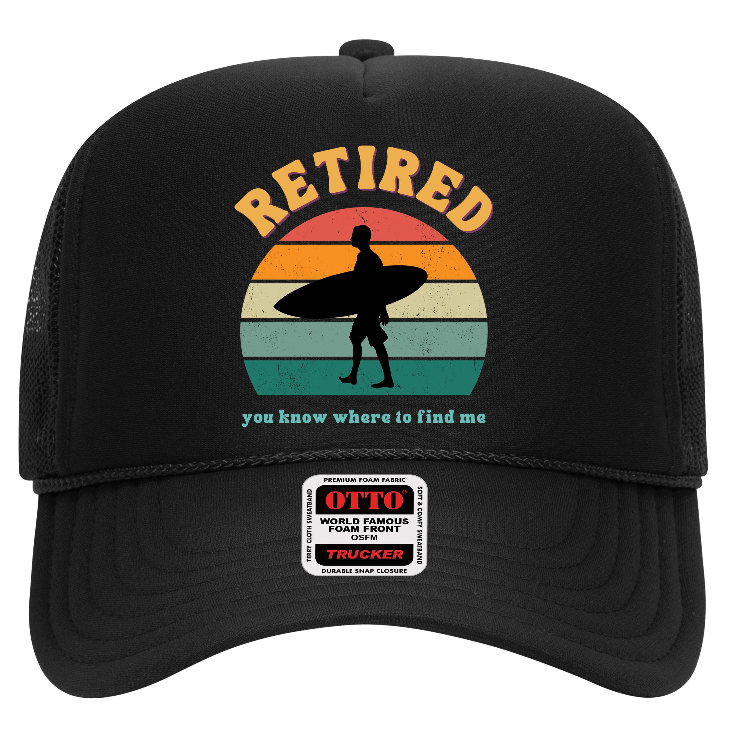 Retired Funny Retirement Beach Gift Hat
