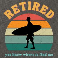 Retired Funny Retirement Beach Gift Cotton Canvas Backpack