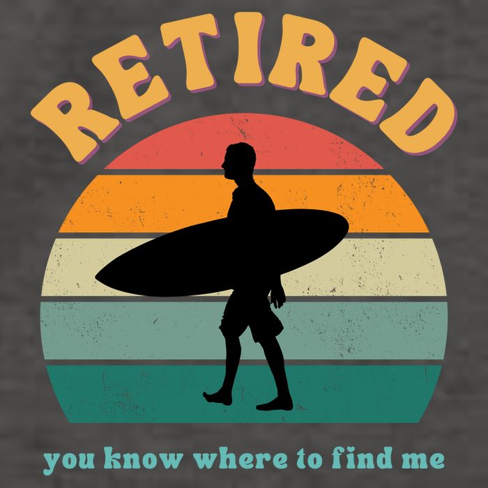 Retired Funny Retirement Beach Gift Vector Backpack