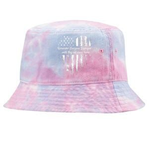 Red Friday Remember Everyone Deployed American Flag Heart Tie-Dyed Bucket Hat