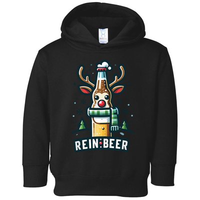 Reinbeers Funny Reindeer Beer Funny Christmas Drinking Toddler Hoodie