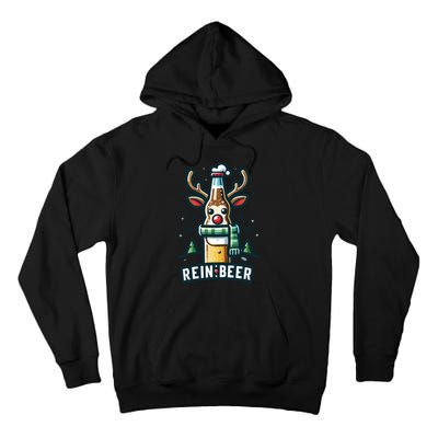 Reinbeers Funny Reindeer Beer Funny Christmas Drinking Tall Hoodie