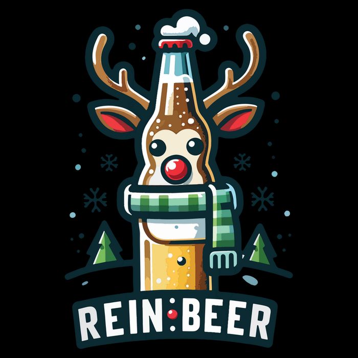 Reinbeers Funny Reindeer Beer Funny Christmas Drinking Zip Tote Bag
