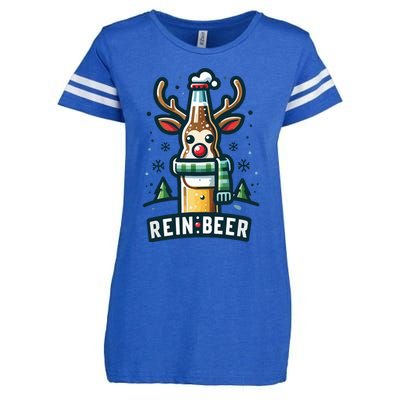 Reinbeers Funny Reindeer Beer Funny Christmas Drinking Enza Ladies Jersey Football T-Shirt