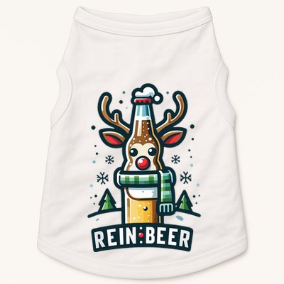 Reinbeers Funny Reindeer Beer Funny Christmas Drinking Doggie Tank