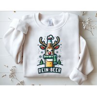 Reinbeers Funny Reindeer Beer Funny Christmas Drinking Sweatshirt
