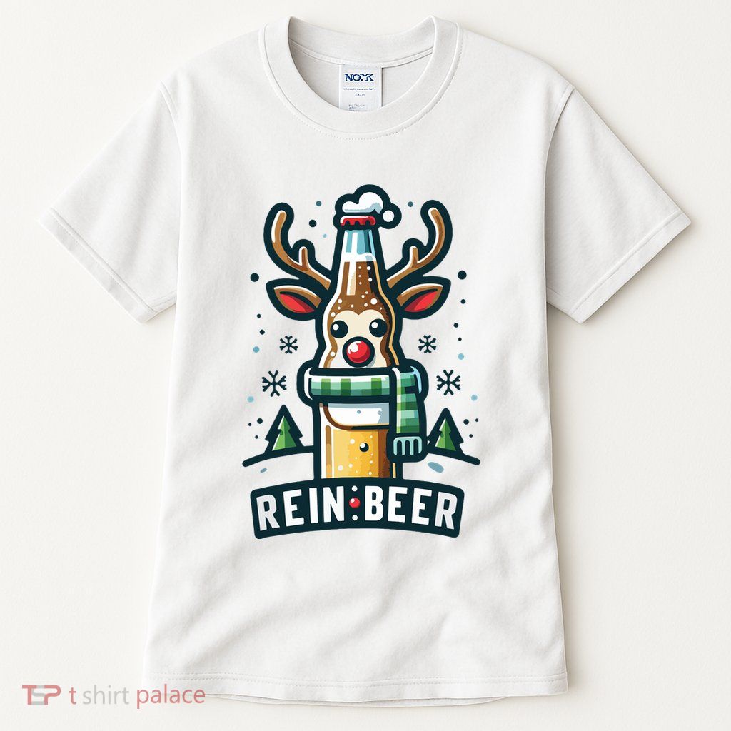 Reinbeers Funny Reindeer Beer Funny Christmas Drinking Tall T-Shirt