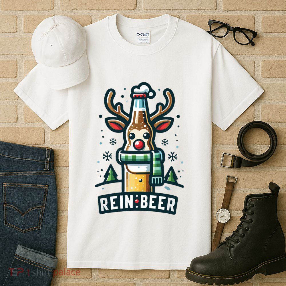 Reinbeers Funny Reindeer Beer Funny Christmas Drinking Tall T-Shirt
