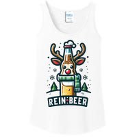 Reinbeers Funny Reindeer Beer Funny Christmas Drinking Ladies Essential Tank