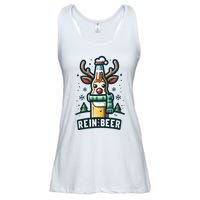 Reinbeers Funny Reindeer Beer Funny Christmas Drinking Ladies Essential Flowy Tank