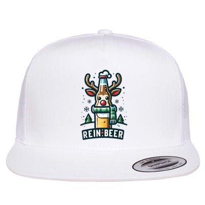 Reinbeers Funny Reindeer Beer Funny Christmas Drinking Flatbill Hat