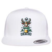 Reinbeers Funny Reindeer Beer Funny Christmas Drinking Flatbill Hat