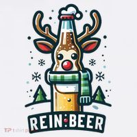 Reinbeers Funny Reindeer Beer Funny Christmas Drinking Flatbill Hat