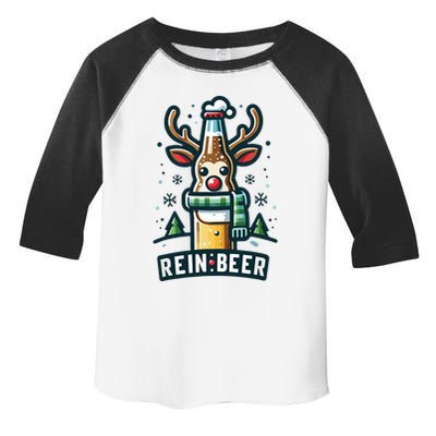 Reinbeers Funny Reindeer Beer Funny Christmas Drinking Toddler Fine Jersey T-Shirt