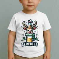 Reinbeers Funny Reindeer Beer Funny Christmas Drinking Toddler T-Shirt