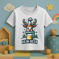 Reinbeers Funny Reindeer Beer Funny Christmas Drinking Toddler T-Shirt