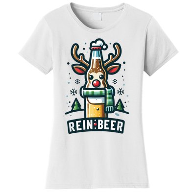 Reinbeers Funny Reindeer Beer Funny Christmas Drinking Women's T-Shirt