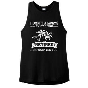 Retired Funny Retiree Funny Retirement Party Ladies PosiCharge Tri-Blend Wicking Tank