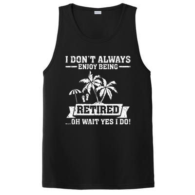 Retired Funny Retiree Funny Retirement Party PosiCharge Competitor Tank