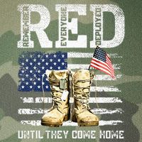 RED Friday Remember Everyone Deployed Every Friday Veterans Legacy Tie Dye Trucker Hat