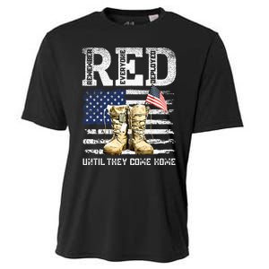 RED Friday Remember Everyone Deployed Every Friday Veterans Cooling Performance Crew T-Shirt