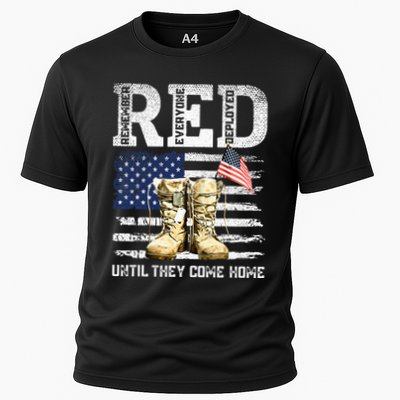 RED Friday Remember Everyone Deployed Every Friday Veterans Performance Shirt