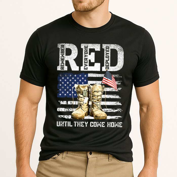RED Friday Remember Everyone Deployed Every Friday Veterans Performance Shirt