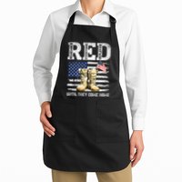 RED Friday Remember Everyone Deployed Every Friday Veterans Apron