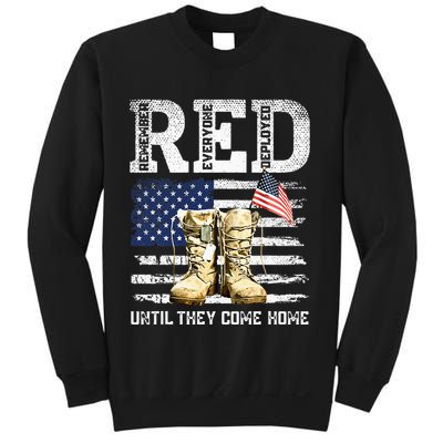 RED Friday Remember Everyone Deployed Every Friday Veterans Sweatshirt
