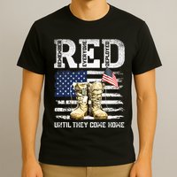 RED Friday Remember Everyone Deployed Every Friday Veterans T-Shirt