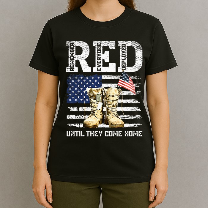 RED Friday Remember Everyone Deployed Every Friday Veterans T-Shirt