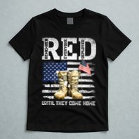 RED Friday Remember Everyone Deployed Every Friday Veterans T-Shirt