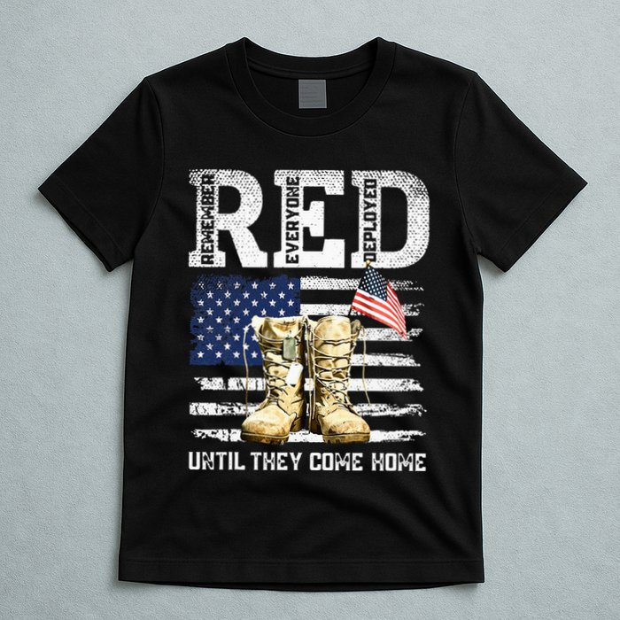 RED Friday Remember Everyone Deployed Every Friday Veterans T-Shirt
