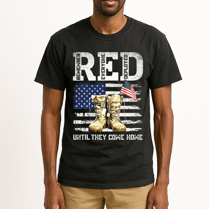 RED Friday Remember Everyone Deployed Every Friday Veterans Tall T-Shirt