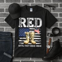 RED Friday Remember Everyone Deployed Every Friday Veterans Tall T-Shirt