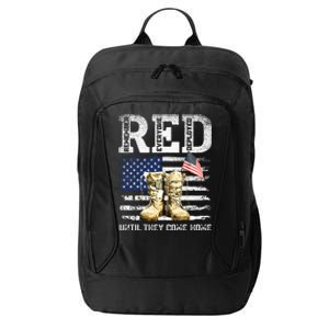 RED Friday Remember Everyone Deployed Every Friday Veterans City Backpack