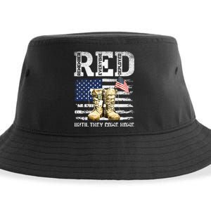 RED Friday Remember Everyone Deployed Every Friday Veterans Sustainable Bucket Hat