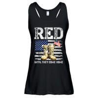 RED Friday Remember Everyone Deployed Every Friday Veterans Ladies Essential Flowy Tank