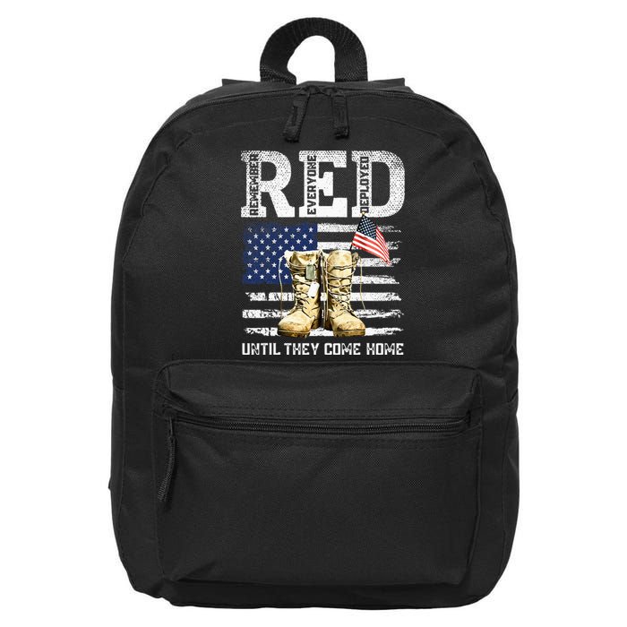 RED Friday Remember Everyone Deployed Every Friday Veterans 16 in Basic Backpack