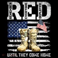 RED Friday Remember Everyone Deployed Every Friday Veterans Premium T-Shirt