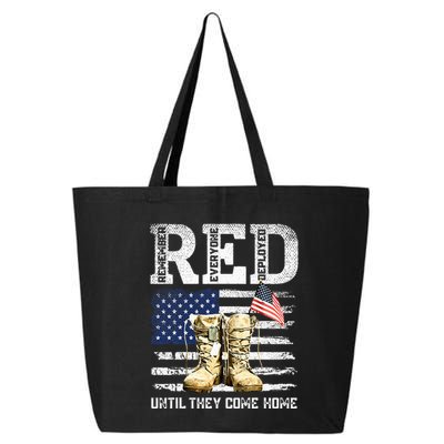 RED Friday Remember Everyone Deployed Every Friday Veterans 25L Jumbo Tote