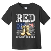 RED Friday Remember Everyone Deployed Every Friday Veterans Toddler T-Shirt