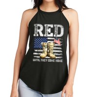 RED Friday Remember Everyone Deployed Every Friday Veterans Women's Perfect Tri Rocker Tank